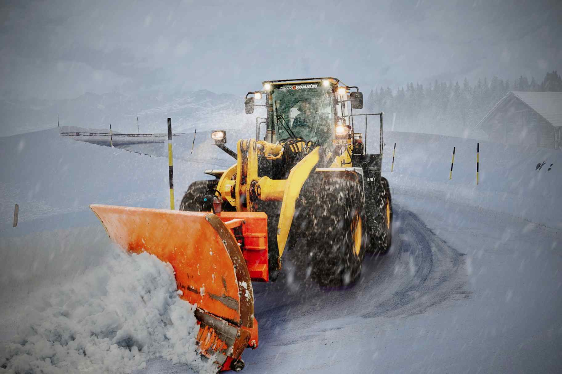 snow plow machinery